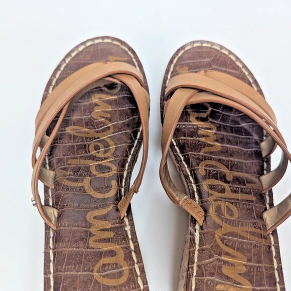 Sam Edelman Reana Brown Cork Wedge Sandals Women’s Size 6.5 Pre-Owned - Picture 7 of 9